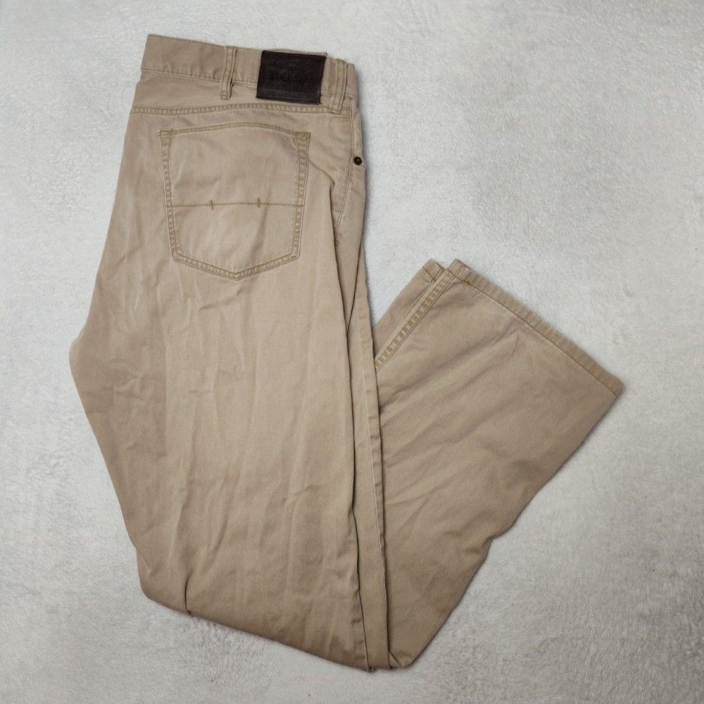 Polo‎ Ralph Lauren Jeans Mens 40x32 Beige 650 Straight Leg 5 Pocket Cotton Denim